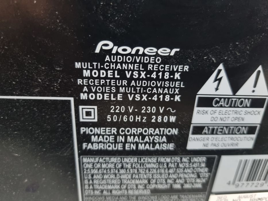 Pioneer vsx 418 k