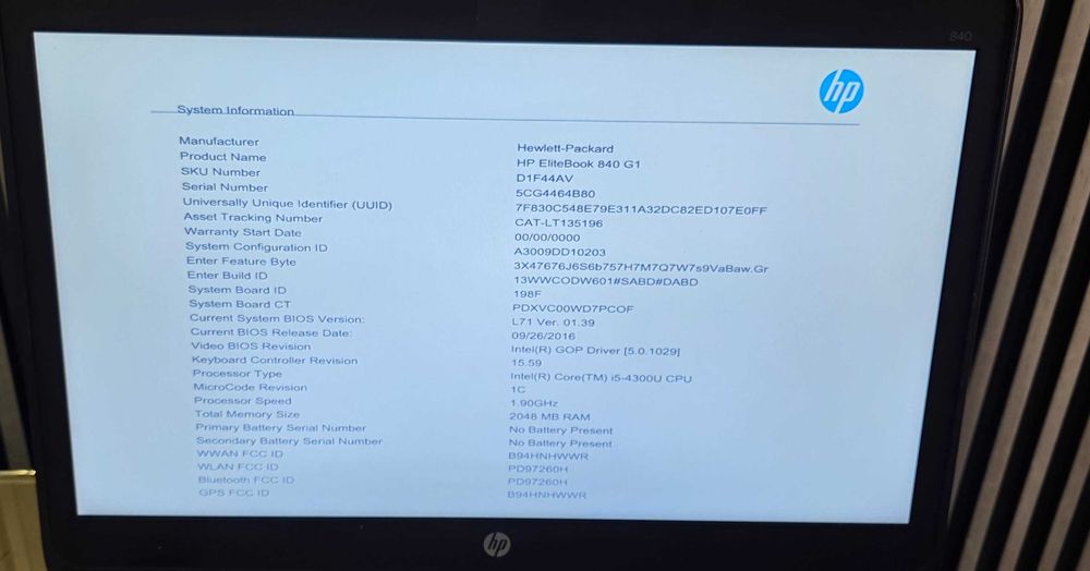 Laptop core i5 gen 4 - Hp EliteBook 840 G1 - functional perfect