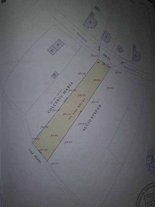 Vând teren Izvorul Mureșului 2000mp