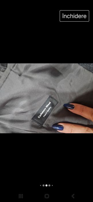 Palton Boss lana și casmir