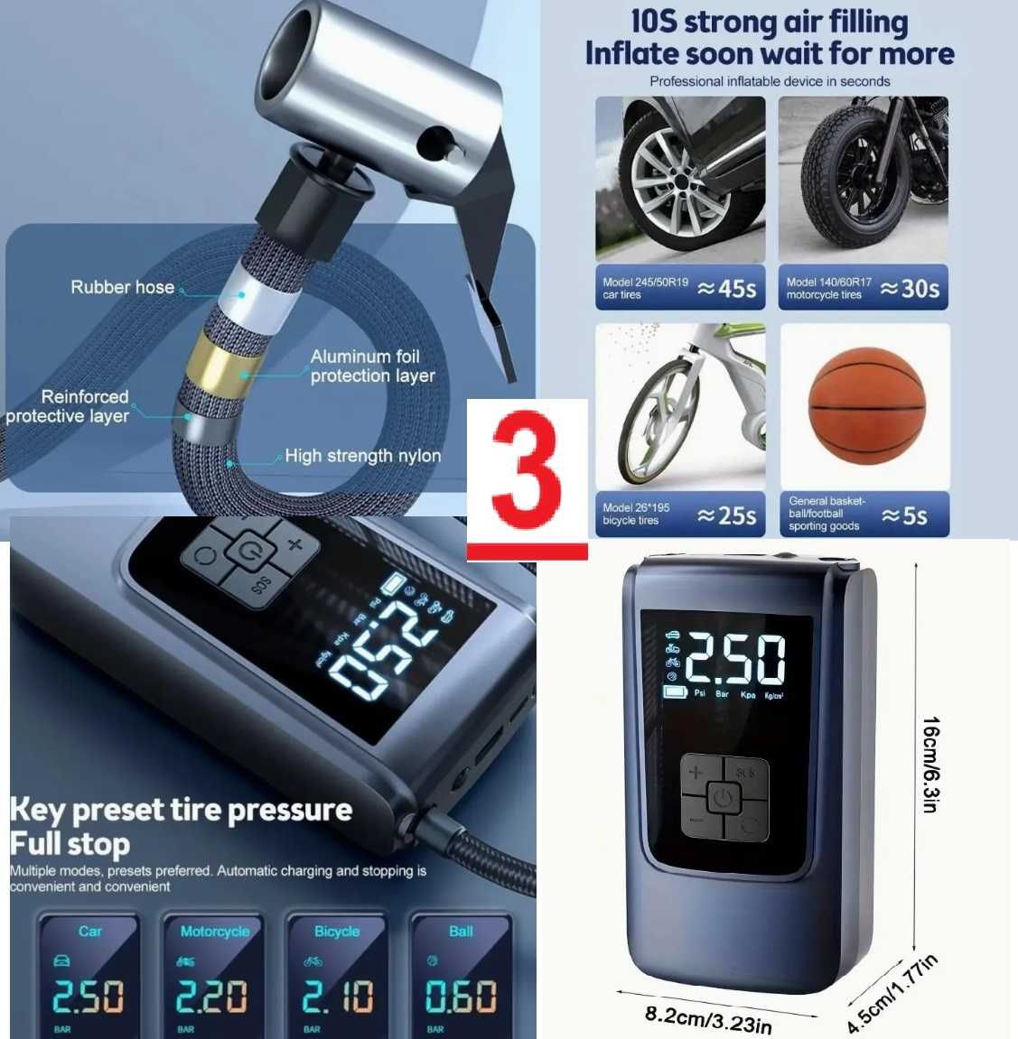 Redresor Starter auto pompa umflat roti powerbank profesional lanterna