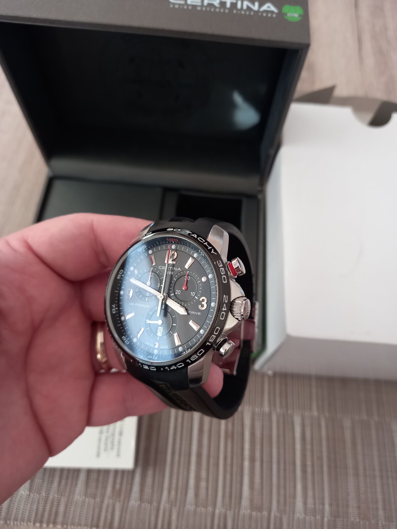 Certina ds podium chronograph 44 mm, prrcidrive