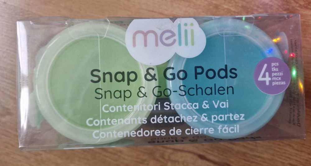 Set 4 recipiente Snap&Go, 177 ml, Melii