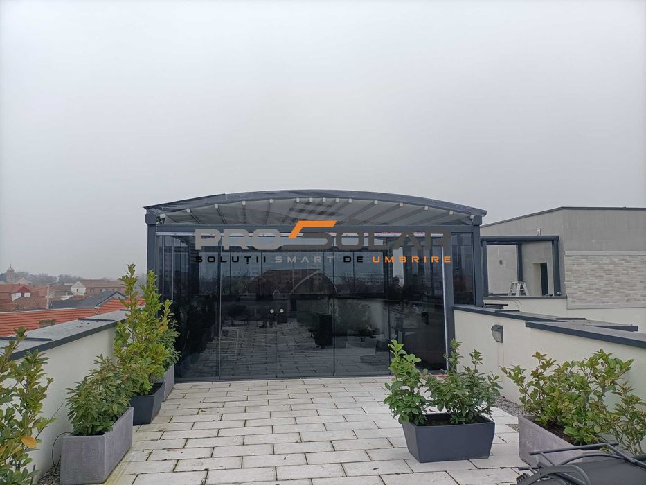 Pergola terasa/ inchideri sticla securizata/ghilotina/armonica NEGRENI