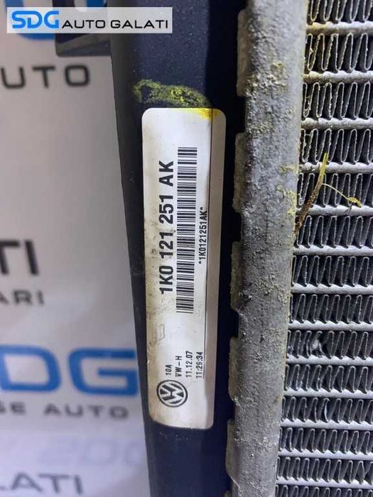 Radiator Apa Antigel VW Golf 5 2.0 TDI BMM / 1.9 TDI BLS 2004 - 2008 Cod 1K0121251AK