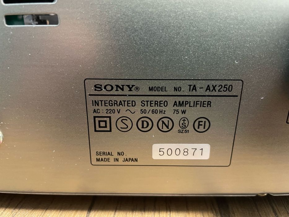 Sony TA-AX250 Integrated Stereo Amplifer