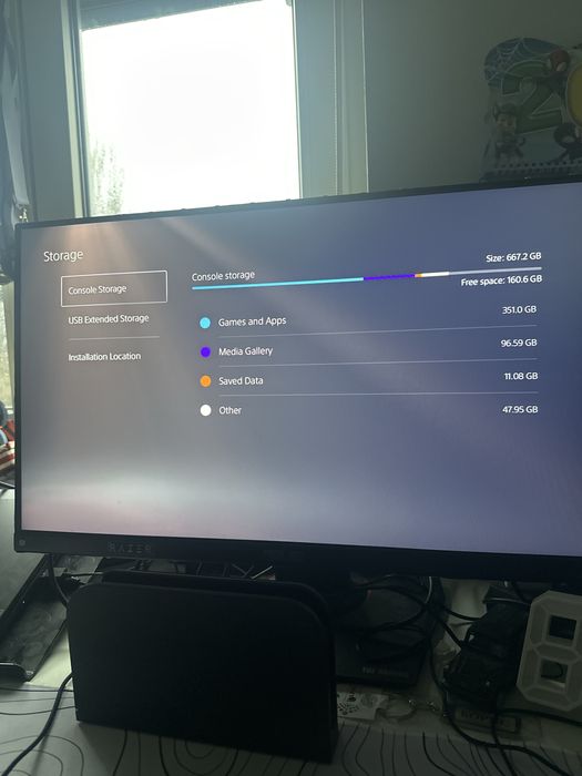 Ps5 с контролер,стойка,кабели и 2 игри