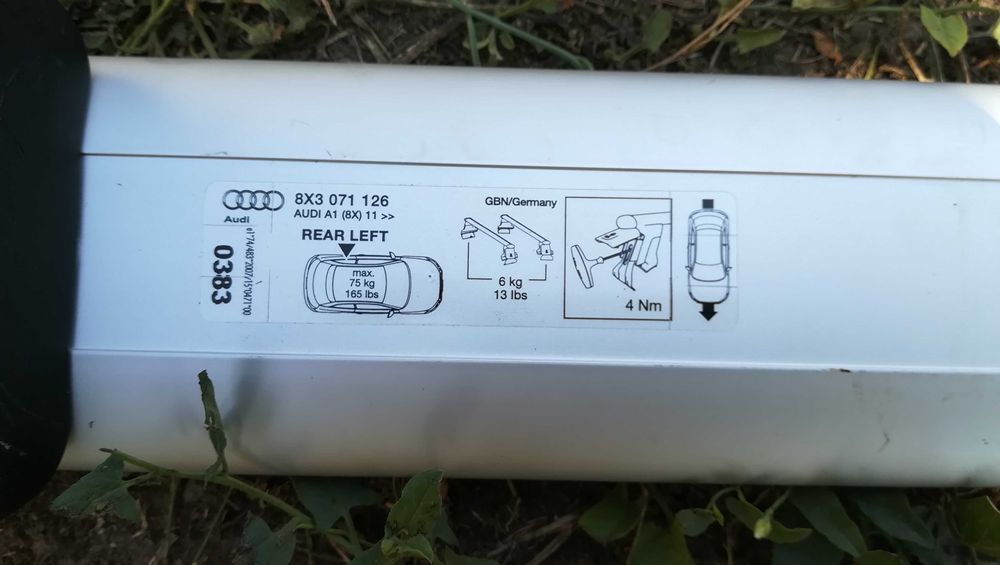 Багажник релси за Audi A1