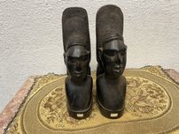 Стари стопери за книги екзотично дърво