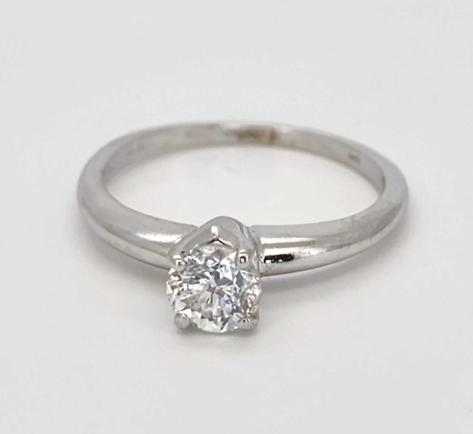 Inel 14k logodna cu diamant 0,47ct