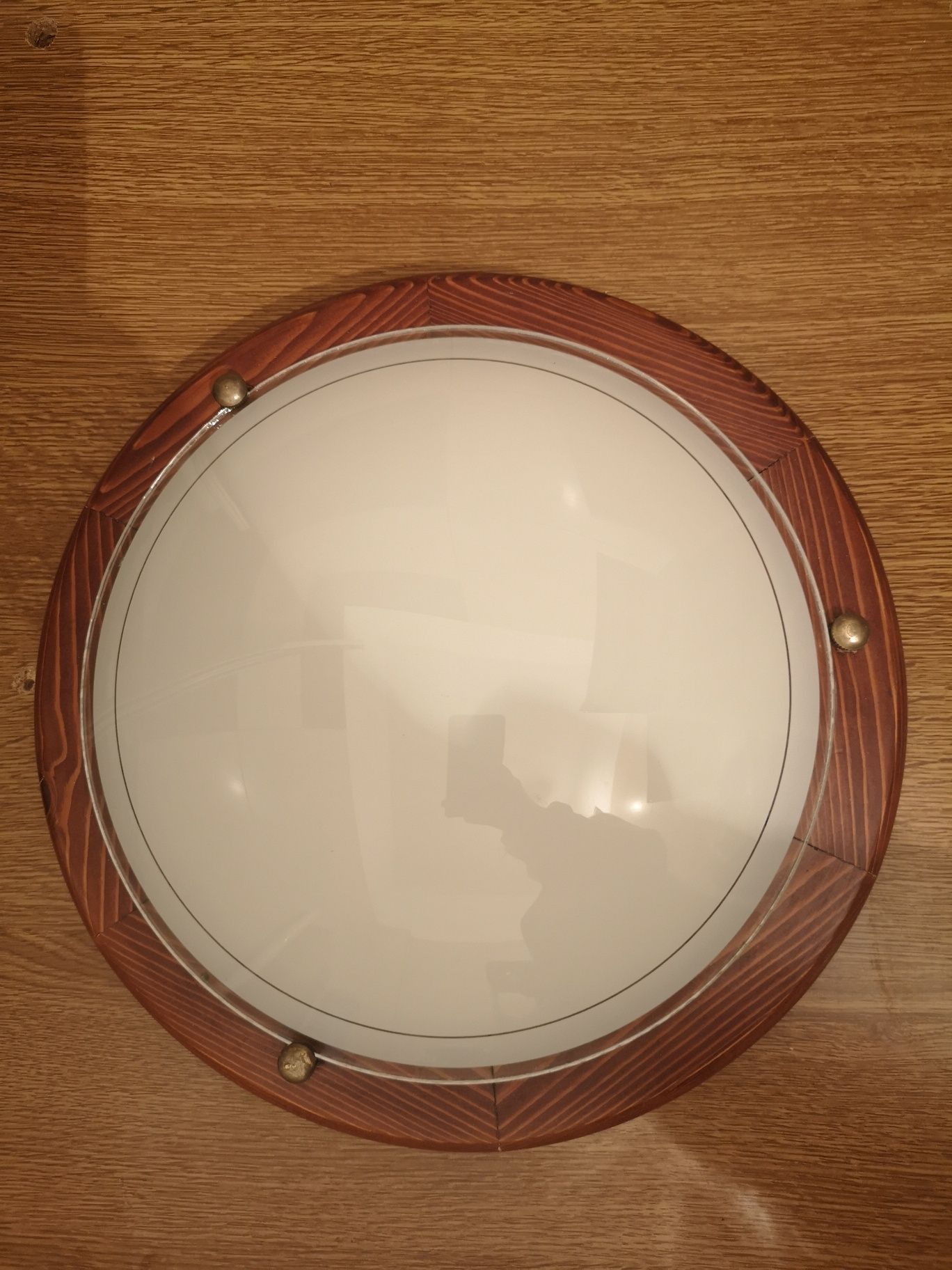 Plafoniere: Murano, lemn și sticla, rezerva de sticla diametru 30 cm