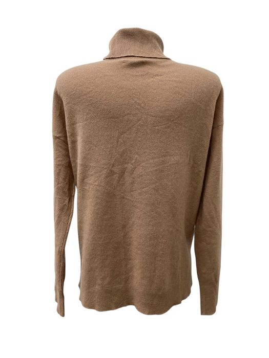 HALOGEN размер M дамски кашмирен пуловер 100% КАШМИР поло яка бежов