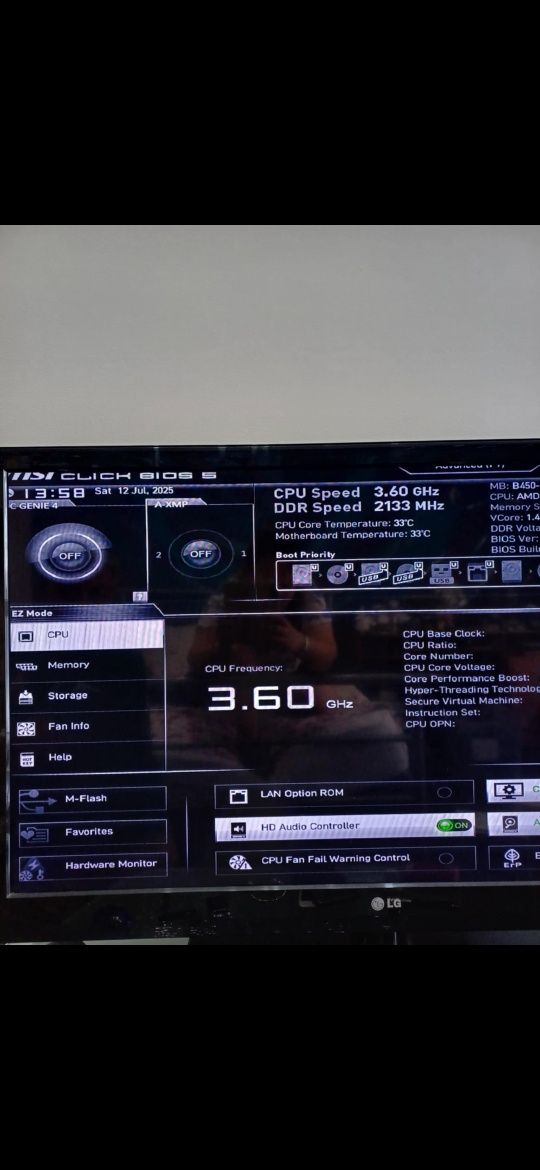 Геймарски компютър Модел MB:B450 -A PRO  MAX(MS-7386)