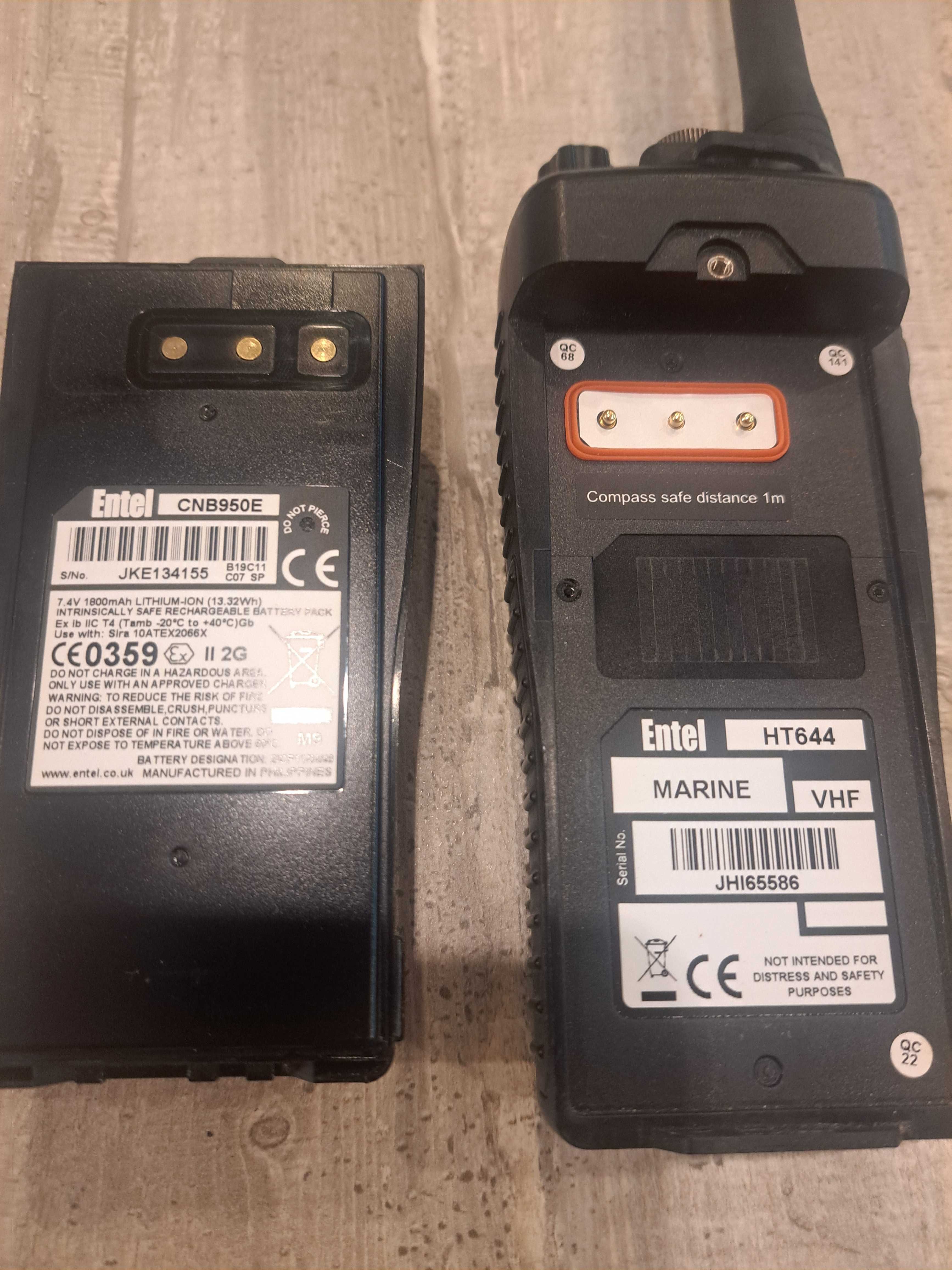 Професионална Морска портативна УКВ радиостанция ENTEL HT644