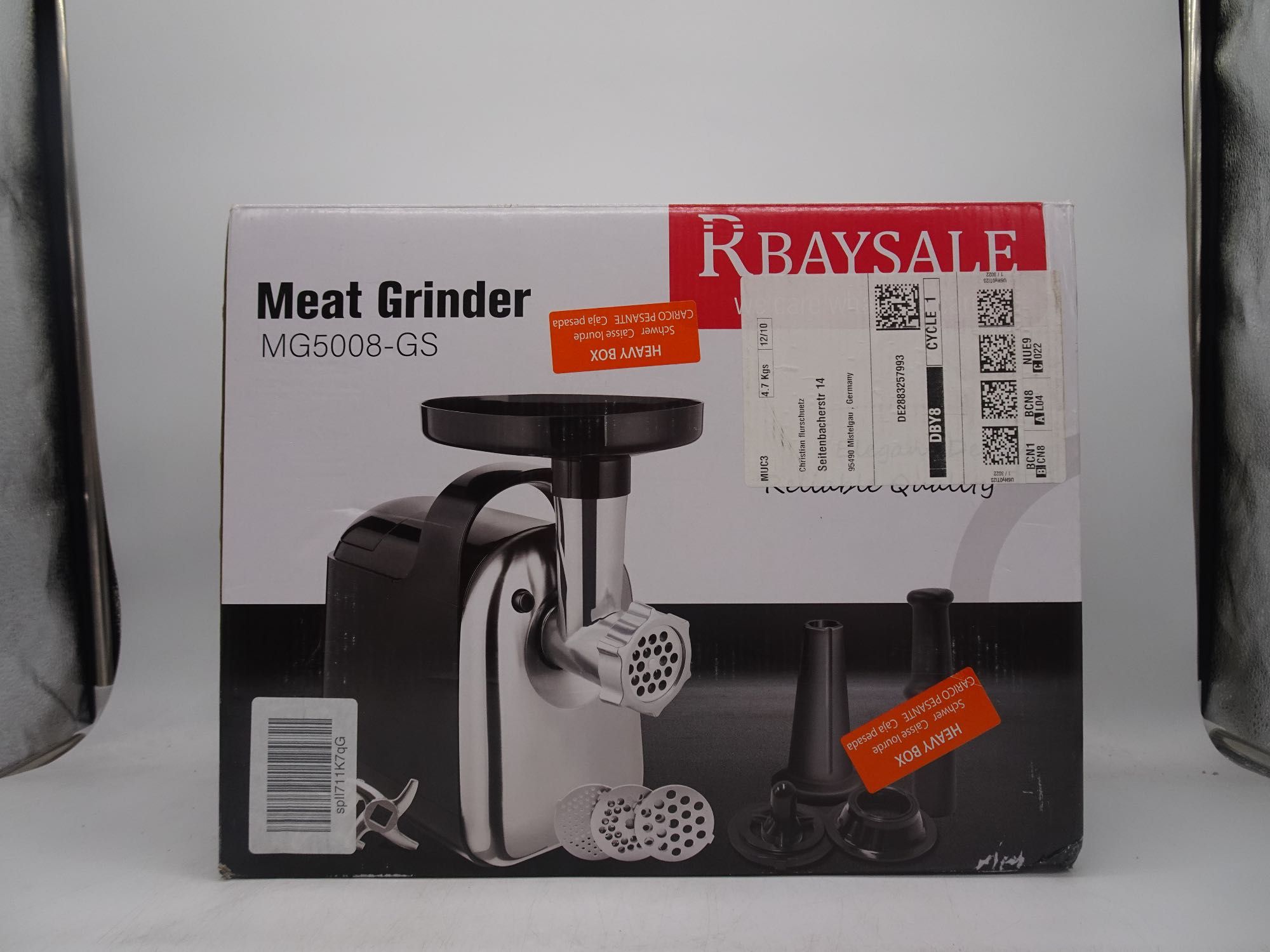 Mașină de tocat carne RBAYSALE motor puternic de cupru de 1800 W