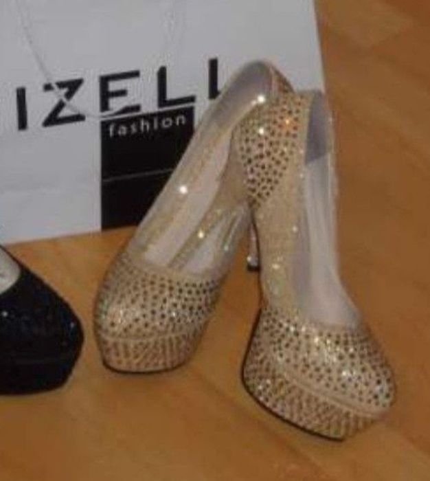 Pantofi eleganți Gizell fashion, insertii strass, new model