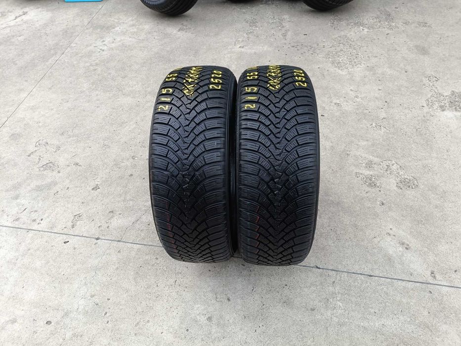 Doua anvelope de iarna 215 55 18 falken eurowinter HS 01 cu 7,8 mm