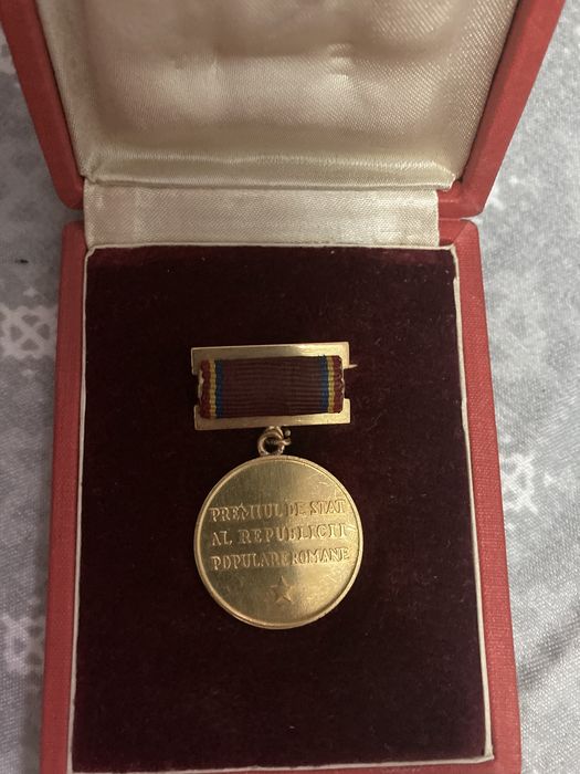 Medalie premiul de stat al republicii populare române din aur