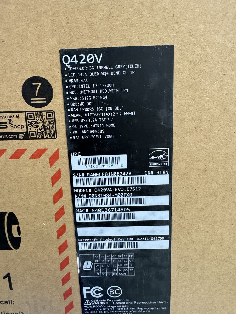 Ноутбук Asus Zenbook