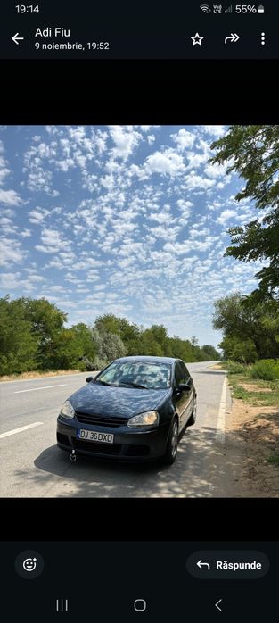 Vand sau schimb Golf 5 1400 16v  benzina 1600 euro negociabil an fabri