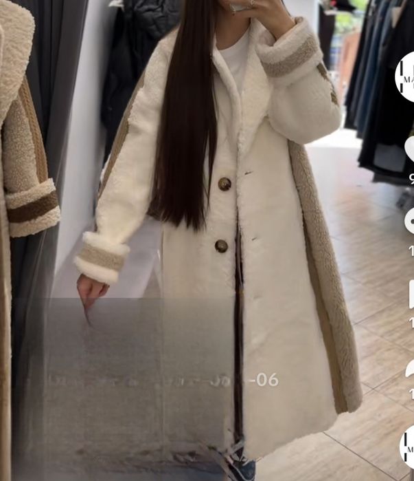 Палто каракул ново