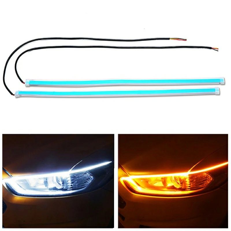 Bandă Led D.R.L.flexibilă  30cm/45cm/60cm(Lumină de zi/Semnalizare)