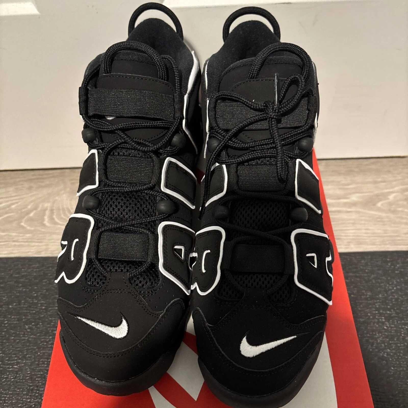 Adidasi Nike Air Uptempo Black&White - Unisex