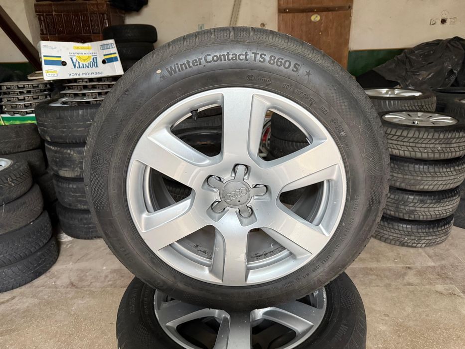 Jante aliaj 5x112 R17 originale Audi  A5 A6  Q2 Q3  CU ANVELOPE IARNA