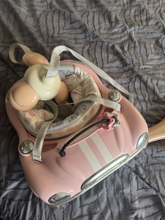 Jumper trambulina bebelusi masinuta roz