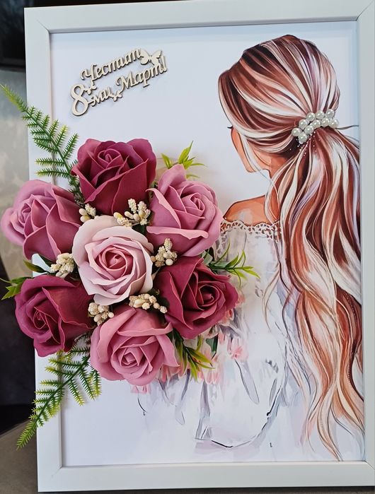 3D картини с ароматни сапунени рози