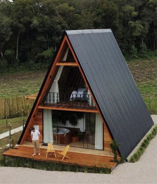 Vand cabane tip A frame