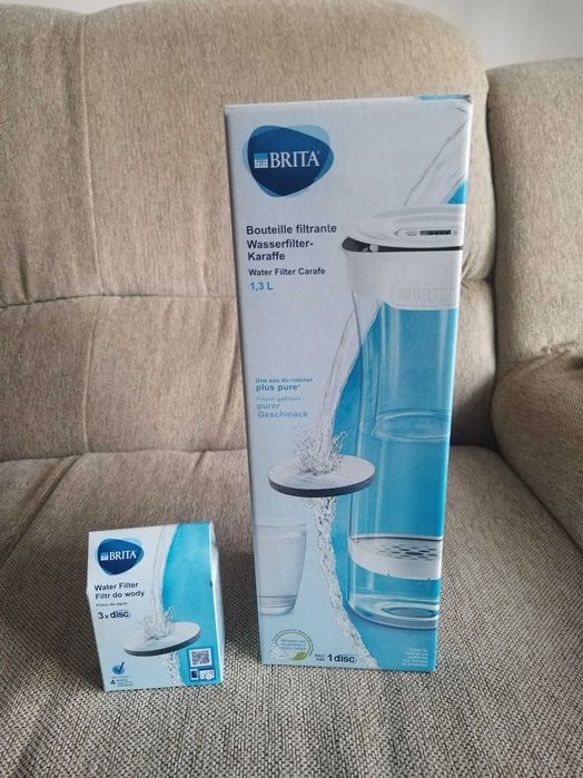 Carafa cana filtrare apa Brita 1,3 L cu rezerve NOU in cutie
