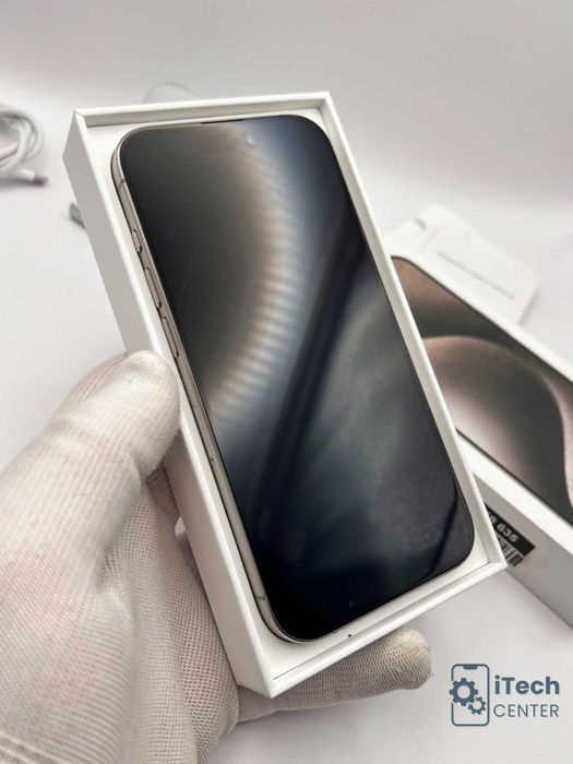 iPhone 15 Pro, 256GB, Natural, 100% батерия, КАТО НОВ, 1г. ГАРАНЦИЯ