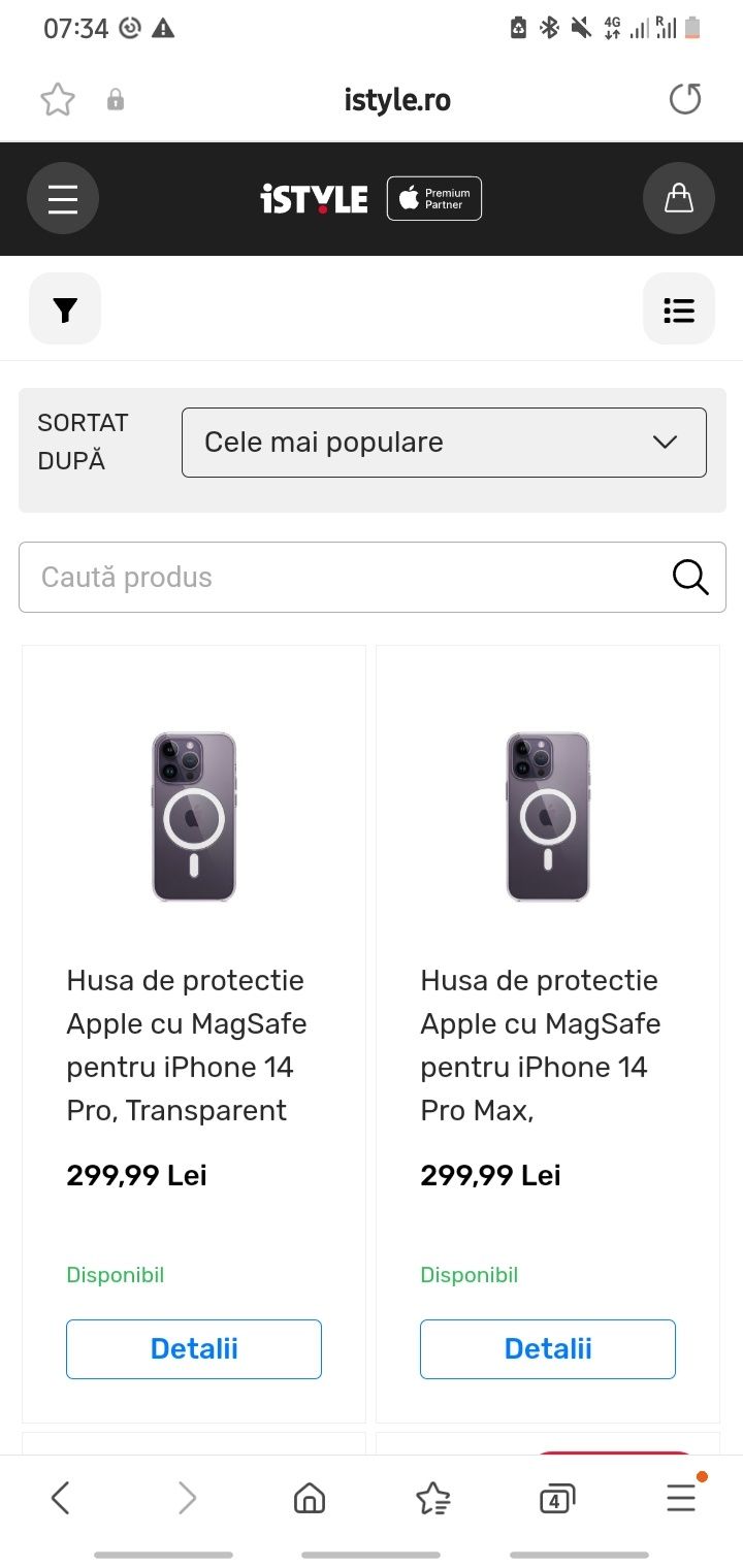 Husa de protectie Apple cu MagSafe pentru iPhone 14 Pro Max, Transpare