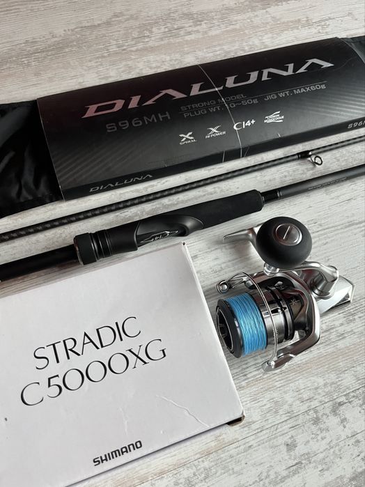Shimano 23 Dialuna S96MH – 2,90m/10-50g + Shimano Stradic C5000XG