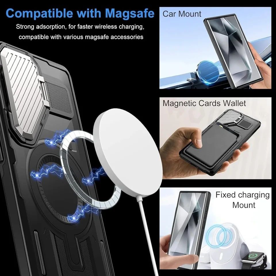Samsung Galaxy A56 A36 A26 A16 / CamCover MagSafe Удароустойчив кейс
