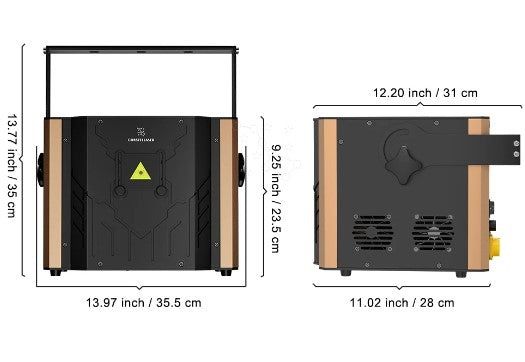 Laser 12W RGB RJ45 ILDA DMX  (dansul mirilor, nunti, petreceri, club)
