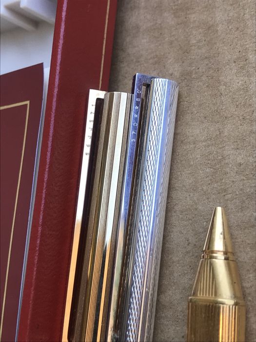 Pix vechi original St Dupont si Cartier placate cu aur