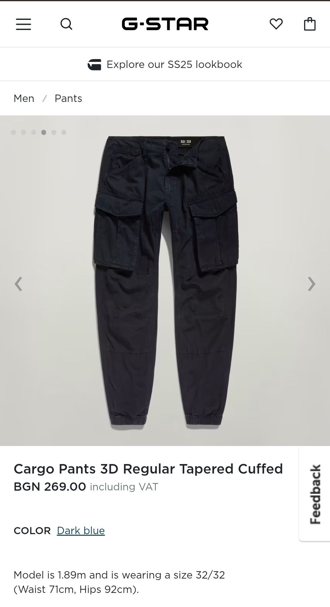 Оригинален карго панталон G-Star Raw Cargo 3D W32 W33 W34 W38 нов