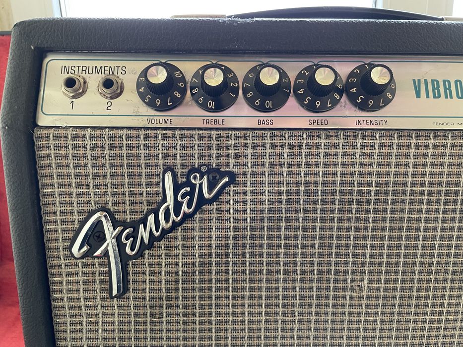 1976 Fender Silverface Vibro Champ Amplfificator Combo Chitara