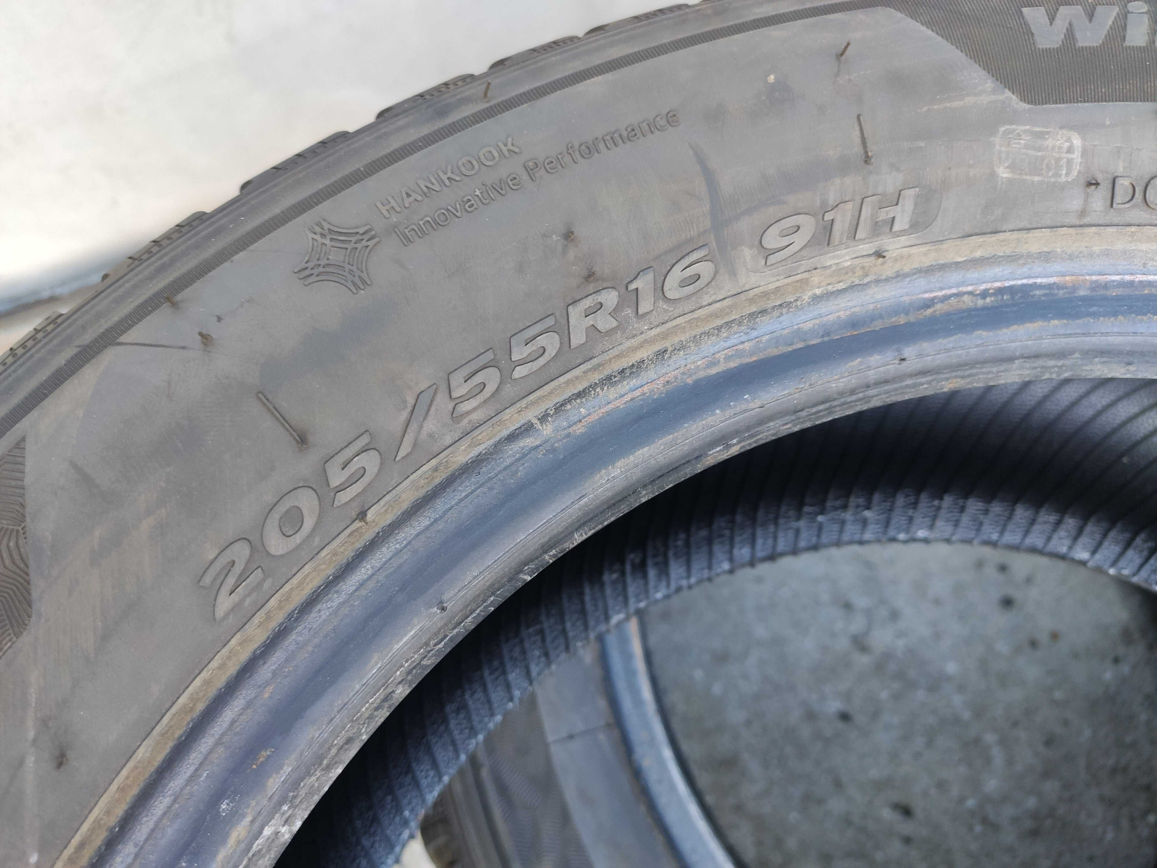 3бр Зимни гуми 205 55 16 - Hankook - DOT 2024