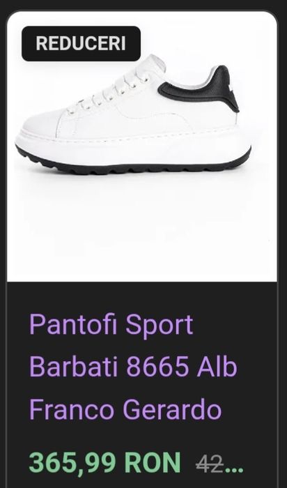 Adidași bărbați piele naturală !