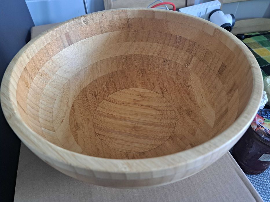 Bol frumos si mare din bambus, 27.5 cm