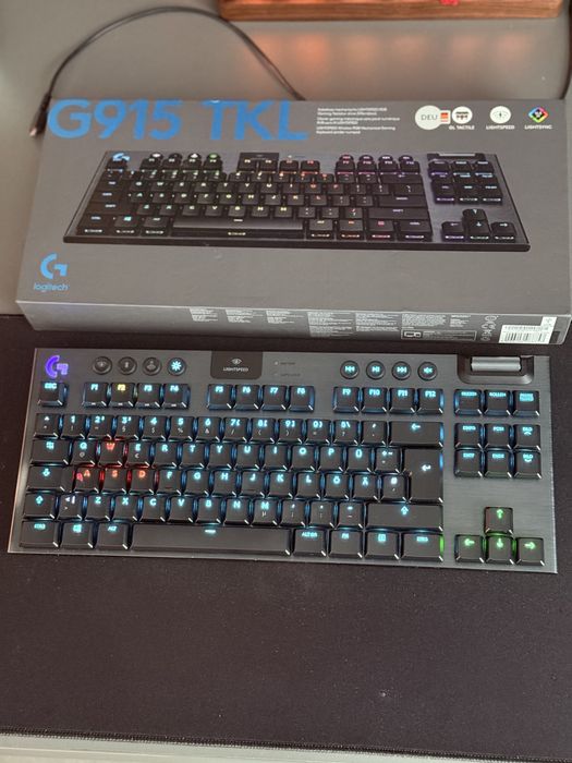 Tastatura Logitech G915 TKL ligtspeed linear  pc gaming switch brown