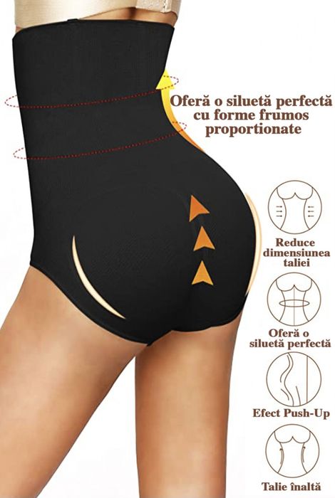 Lenjerie Modelatoare Noi, cu efect de compresie, Negru sau Bej
