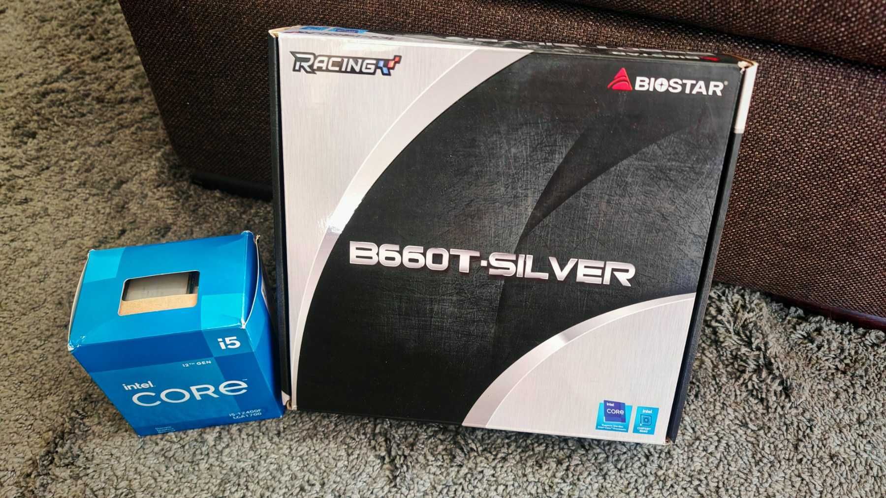 BIOSTAR  B660T-Silver Mini-ITX + INTEL i5-12400F, 6 Cores LGA 1700