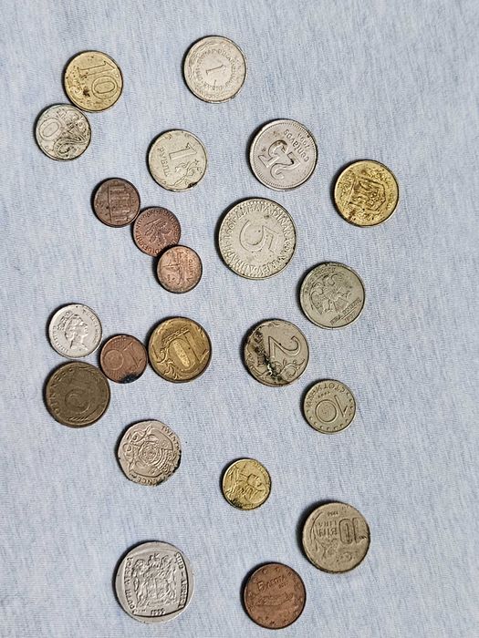 Colectie monede 100 lei 3 lei 50 5 15 25 bani 1 lei anii 1966 - 1999