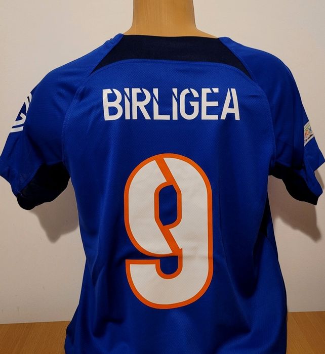 Tricou albastru Fcsb Olaru Birligea Gele fotbal colectie cadou