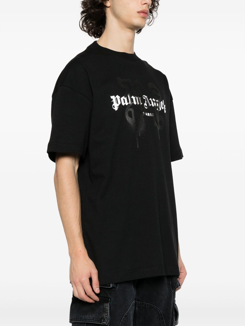UМъжка тениска Palm Angels Paris monogram print T-shirt