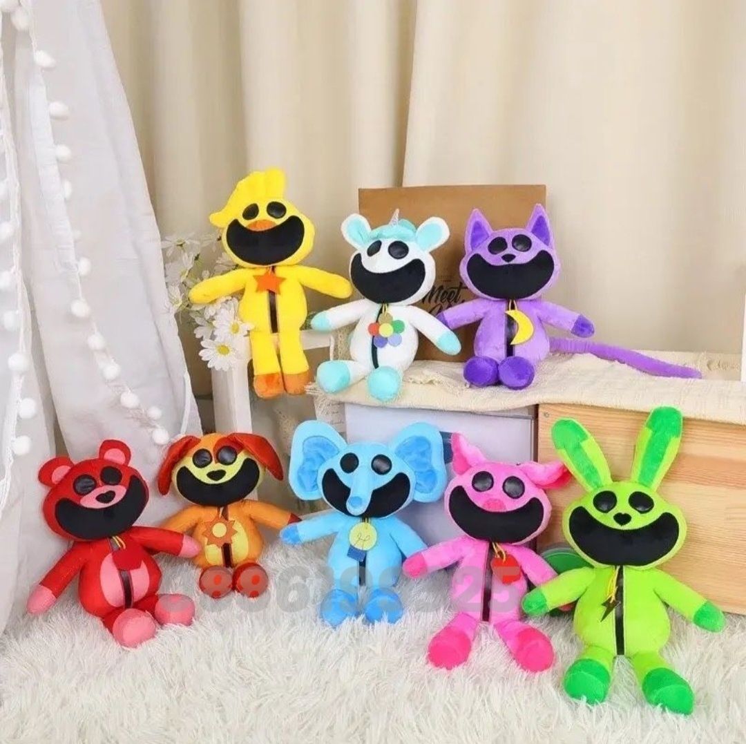 Плюшена играчка Smiling Critters Cat Nap Catnap, 30см/40см